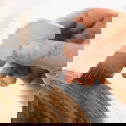 Combing through hair scanning for lice